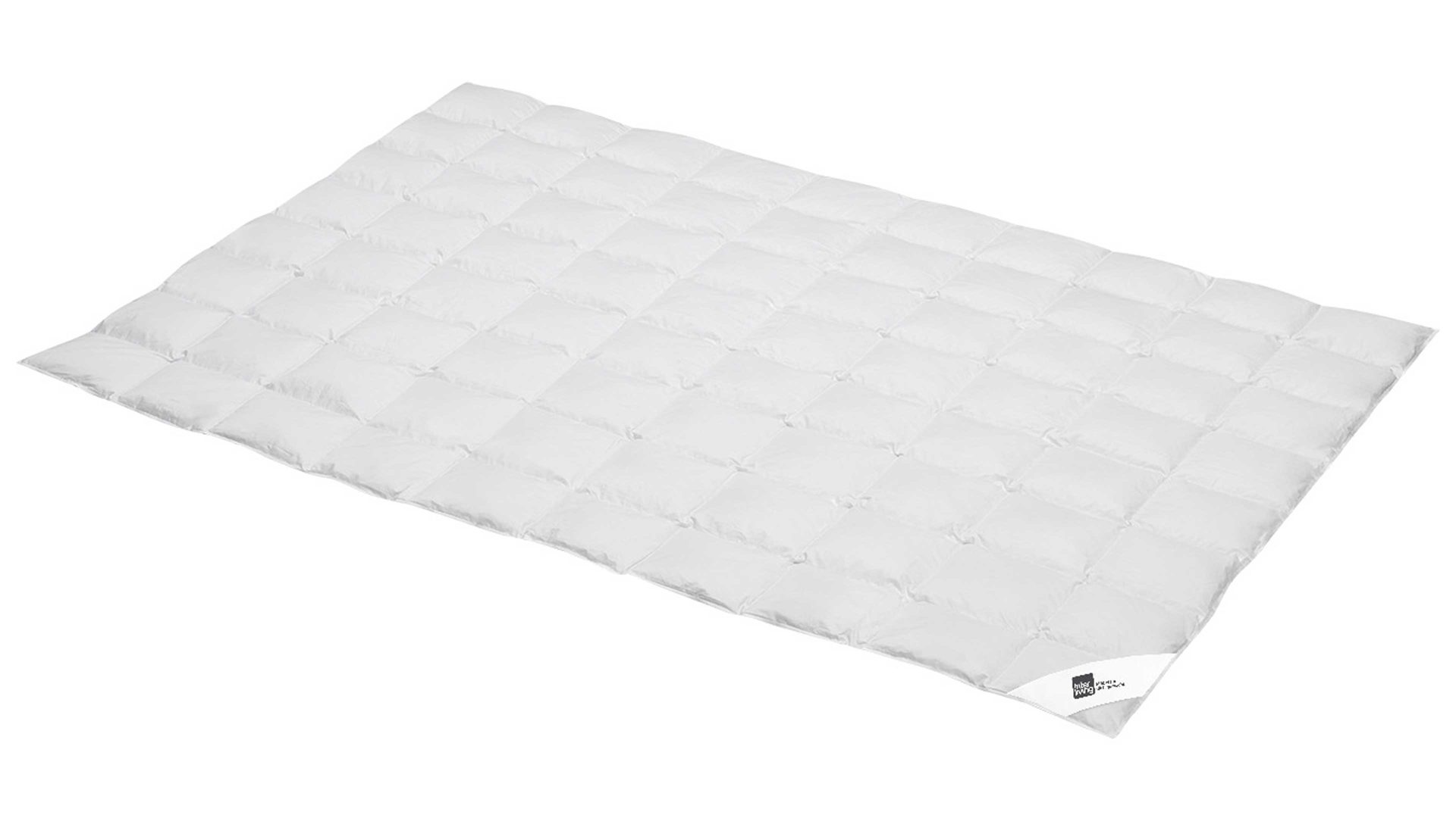 Daunendecke Interliving aus Stoff in Weiß Interliving Bettdecke Serie 9204 - Daunendecke als Sommerbett extraleicht, ca. 390 g Daunen - ca. 200 x 220 cm
