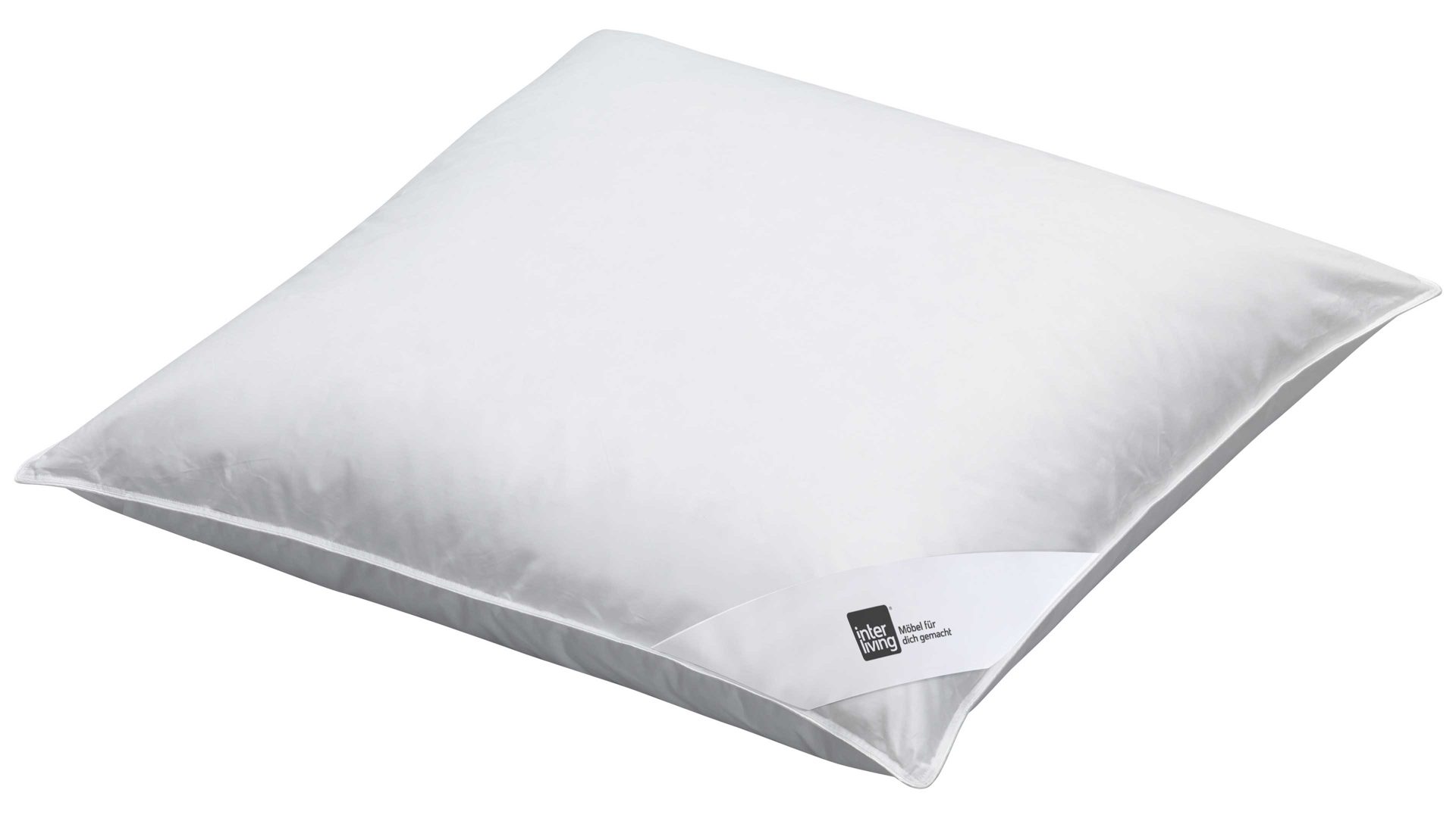 Kopfkissen Interliving aus Stoff in Weiß Interliving Kopfkissen Serie 9205 - 3-Kammerkissen ca. 1.060 g - ca. 80 x 80 cm