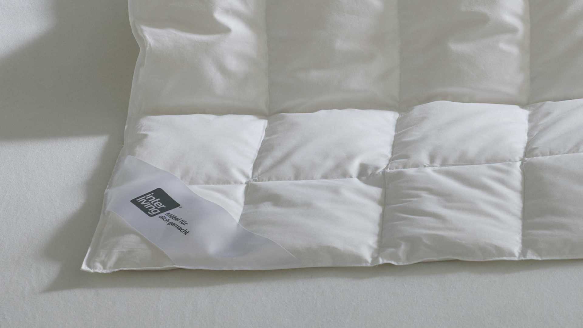 Daunendecke Interliving aus Stoff in Weiß Interliving Bettdecke Serie 9205 - Daunendecke extraleicht, ca. 390 g Daunen - ca. 240 x 220 cm