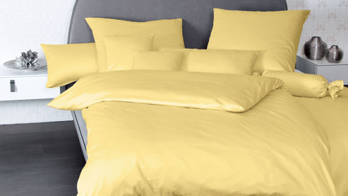 Bettwäsche-Set Janine® aus Naturfaser in Gelb Janine® Bettwäsche-Set Gelb - ca. 240 x 220 cm