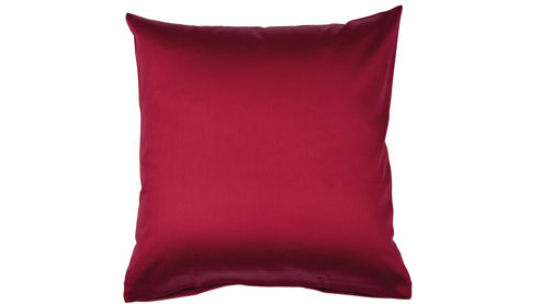 Bettwäsche-Set Janine® aus Naturfaser in Dunkelrot Janine® Bettwäsche-Set Bordeaux - ca. 135 x 200 cm