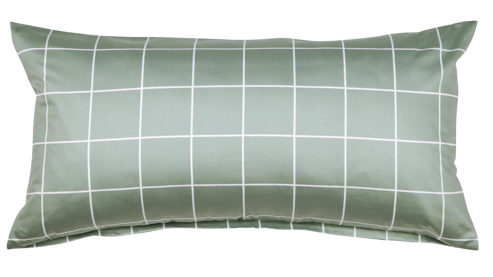 Kissenbezug /-hülle Janine® aus Naturfaser in Smaragd Janine® Kissenbezug Salbeigrün - ca. 40 x 80 cm