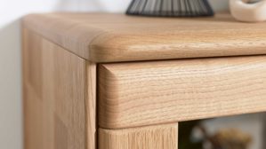 Wohnwand Interliving aus Holz in Holzfarben Interliving Wohnzimmer Serie 2028 - Wohnwand 0002 Wildeiche - vierteilig, Länge ca. 335 cm