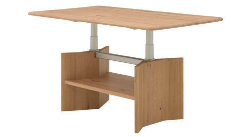 Couchtisch Interliving aus Holz in Holzfarben Interliving Wohnzimmer Serie 2028 - Couchtisch 500 Wildeiche - ca. 120 x 50- 69 x 70 cm