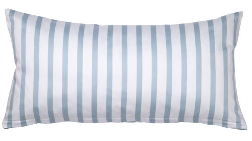 Kissenbezug /-hülle Janine® aus Naturfaser in Mittelblau Janine® Kissenbezug Perlblau - ca. 40 x 80 cm