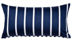 Kissenbezug /-hülle Janine® aus Naturfaser in Dunkelblau Janine® Kissenbezug Nachtschattenblau - ca. 40 x 80 cm