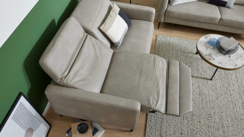 Funktion Interliving aus Metall in Transparent Interliving Sofa Serie 4065 – Relaxfunktion WallAway WAS1 - ein Motor