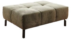 Polsterhocker SOFAkultur aus Stoff in Grün SOFAkultur Programm SK 745- XXL-Polsterhocker olivfarbener Feincord - ca. 109 x 74 cm
