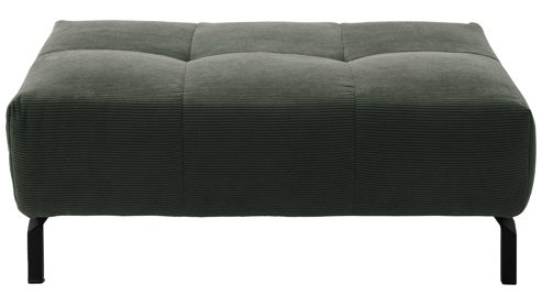 Polsterhocker SOFAkultur aus Stoff in Grün SOFAkultur Programm SK 745- XXL-Polsterhocker olivfarbener Feincord - ca. 109 x 74 cm