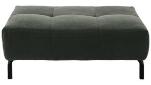 Polsterhocker SOFAkultur aus Stoff in Grün SOFAkultur Programm SK 745- XXL-Polsterhocker olivfarbener Feincord - ca. 109 x 74 cm