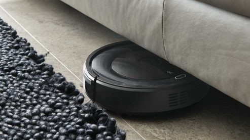 Recamiere comfortmaster besser sitzen, liegen, leben aus Leder in Grau Comfortmaster Spektra 1183 - Recamiere mit vielen Funktionen stahlfarbenes LongLife-Leder LG 24 & Metallkufen - Länge ca. 223 cm