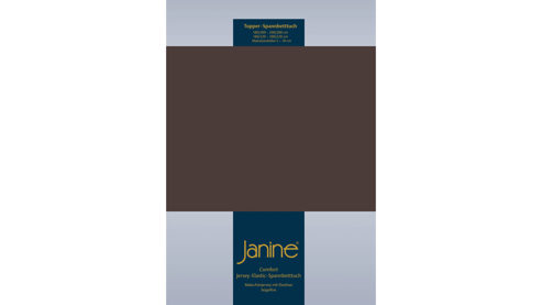 Spannbettlaken Janine® aus Stoff in Dunkelbraun Janine® Spannbettlaken Dunkelbraun - ca. 100 x 200 cm