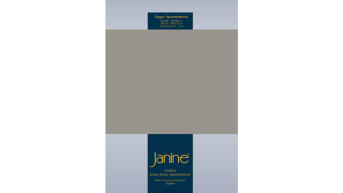 Spannbettlaken Janine® aus Stoff in Grau Janine® Spannbettlaken Vulkan - ca. 100 x 200 cm