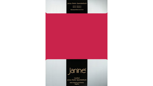 Spannbettlaken Janine® aus Stoff in Rot Janine® Spannbettlaken Rot - ca. 100 x 200 cm