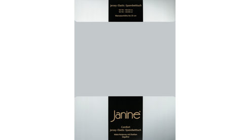 Spannbettlaken Janine® aus Stoff in Silber Janine® Spannbettlaken Silber - ca. 200 x 200 cm