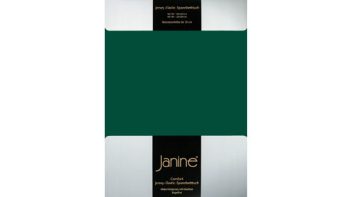 Spannbettlaken Janine® aus Stoff in Dunkelgrün Janine® Spannbettlaken Waldgrün - ca. 200 x 200 cm