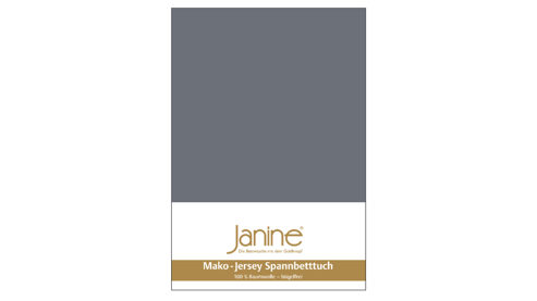 Spannbettlaken Janine® aus Stoff in Anthrazit Janine® Spannbettlaken Opalgrau - ca. 200 x 200 cm