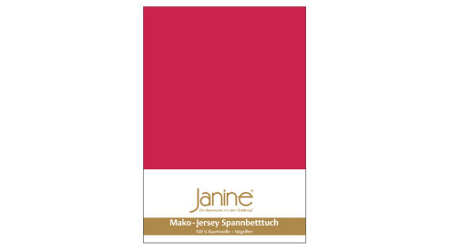Spannbettlaken Janine® aus Stoff in Rot Janine® Spannbettlaken Rot - ca. 150 x 200 cm