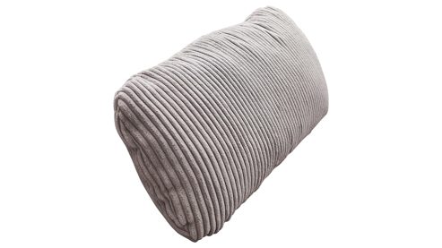 Einzelkissen Megapol aus Stoff in Grau Polsterprogramm VS-MP1028 - Nierenkissen grauer Cord - ca. 58 x 25 cm