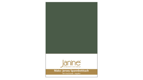Spannbettlaken Janine® aus Stoff in Oliv Janine® Spannbettlaken Olivegrün - ca. 100 x 200 cm