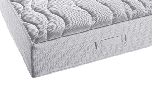 Federkernmatratze KAWOO aus Stoff in Weiß KAWOO Matratzen-Set 4 Mikro-Taschenfederkernmatratze, Härtegrad 2 - Liegefläche ca. 90 x 200 cm