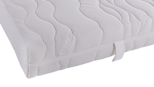 Federkernmatratze KAWOO aus Stoff in Weiß KAWOO Taschenfederkernmatratze TFK2 Härtegrad 2 - Liegefläche ca. 90 x 200 cm