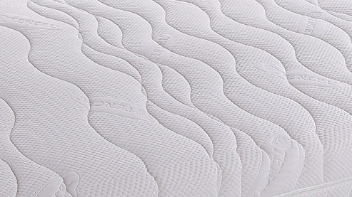 Federkernmatratze KAWOO aus Stoff in Weiß KAWOO Taschenfederkernmatratze TFK2 Härtegrad 2 - Liegefläche ca. 90 x 200 cm