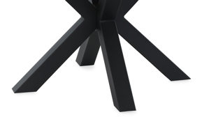 Esstisch Pro.com aus Holz in Holzfarben Hell Esstisch Oakland helle Parkettoptik & Schwarz - ca. 120 x 76 cm