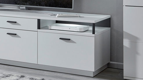 Möbelbeleuchtung MIVIVO aus Kunststoff in Weiß MIVIVO Wohnmöbel Juno - LED-Beleuchtung für Lowboards