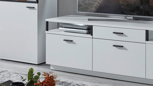 Möbelbeleuchtung MIVIVO aus Kunststoff in Weiß MIVIVO Wohnmöbel Juno - LED-Beleuchtung für Lowboards