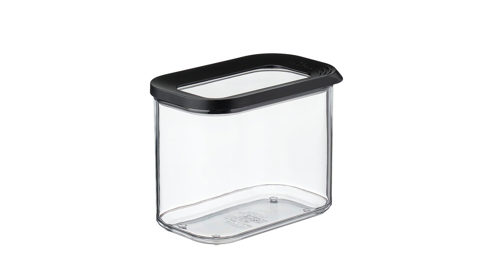 Dose Mepal aus Kunststoff in Schwarz MEPAL Vorratsdosen-Set Modula schwarzer & transparenter Kunststoff – dreiteilig