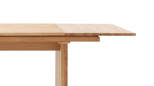 Auszugtisch Decker aus Holz in Holzfarben DECKER Massivholztisch bzw. Ausziehtisch  Volterra Plus biancofarbene Wildeiche – ca. 180-240 x 90 cm