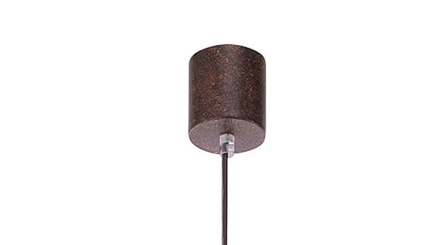 Pendelleuchte Paul neuhaus aus Metall in Metallfarben Paul Neuhaus Greta - Hängelampe rost- & goldfarbener Stahl – Durchmesser ca. 30 cm