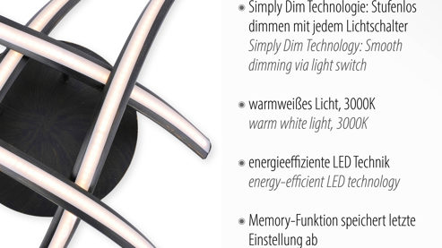 Deckenleuchte Paul neuhaus aus Metall in Metallfarben Paul Neuhaus Linda - Deckenlampe rostfarbenes Metall – Durchmesser ca. 73 cm