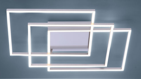 Deckenleuchte Paul neuhaus aus Metall in Metallfarben Paul Neuhaus Q®-INIGO - Deckenlampe Stahl & Acryl – Länge ca. 60 cm