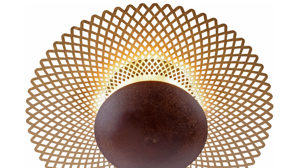 Deckenleuchte Paul neuhaus aus Metall in Metallfarben Paul Neuhaus LED-Deckenleuchte Nevis rost- & goldfarbenes Metall – Durchmesser ca. 45 cm