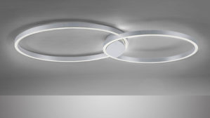 Deckenleuchte Paul neuhaus aus Metall in Metallfarben Paul Neuhaus Deckenlampe Q®-KATE Stahl & weißes Acrylglas – Länge ca. 96 cm