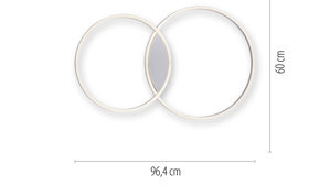 Deckenleuchte Paul neuhaus aus Metall in Metallfarben Paul Neuhaus Deckenlampe Q®-KATE Stahl & weißes Acrylglas – Länge ca. 96 cm