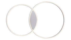 Deckenleuchte Paul neuhaus aus Metall in Metallfarben Paul Neuhaus Deckenlampe Q®-KATE Stahl & weißes Acrylglas – Länge ca. 96 cm