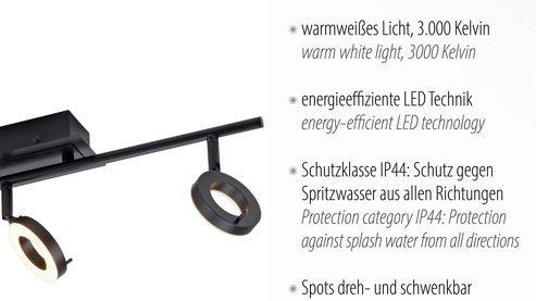 Strahler / Spot Paul neuhaus aus Metall in Anthrazit Paul Neuhaus Deckenstrahler Sileda anthrazitfarbenes Metall - Länge ca. 67 cm
