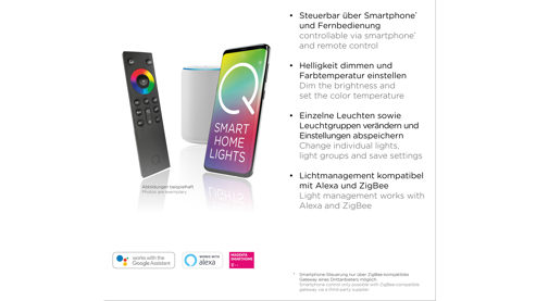 Deckenleuchte Paul neuhaus aus Metall in Metallfarben Paul Neuhaus Deckenlampe Q®-NIGHTSKY Aluminium & Kunststoff – Durchmesser ca. 48 cm