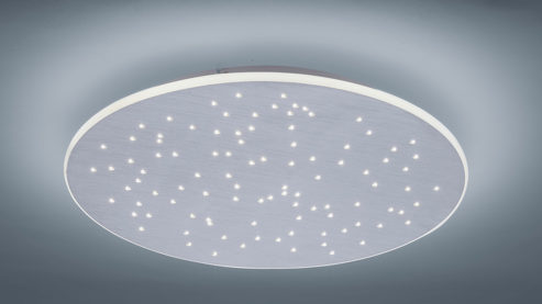 Deckenleuchte Paul neuhaus aus Metall in Metallfarben Paul Neuhaus Deckenlampe Q®-NIGHTSKY Aluminium & Kunststoff – Durchmesser ca. 48 cm