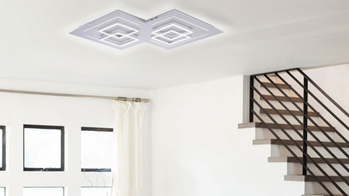 Deckenleuchte Paul neuhaus aus Metall in Metallfarben Paul Neuhaus Deckenleuchte Q®-LINEA Aluminium & Acryl – Länge ca. 60 cm