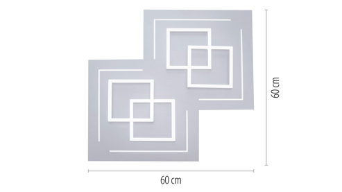Deckenleuchte Paul neuhaus aus Metall in Metallfarben Paul Neuhaus Deckenleuchte Q®-LINEA Aluminium & Acryl – Länge ca. 60 cm