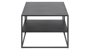Couchtisch Actona group aus Metall in Schwarz Metallmöbel Newton - Couchtisch schwarzer Stahl - ca. 90 x 60 cm