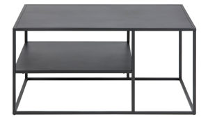 Couchtisch Actona group aus Metall in Schwarz Metallmöbel Newton - Couchtisch schwarzer Stahl - ca. 90 x 60 cm