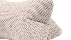 Einzelkissen Gözze aus Stoff in Beige Ambiente Trendlife by GÖZZE Lesekissen Sven Beige - ca. 40 x 25 cm