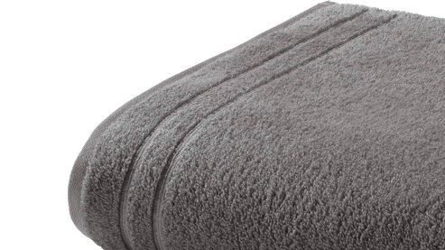 Handtuch Vossen aus Naturfaser in Dunkelgrau VOSSEN® Four Seasons - Handtuch schiefergraue Baumwolle ca. 50 x 100 cm