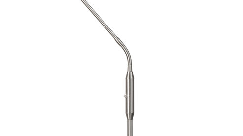 Stehleuchte Fh fischer & honsel aus Metall in Nickel FH Stehlampe Sorento nickelfarbenes Metall - Höhe ca. 138 cm