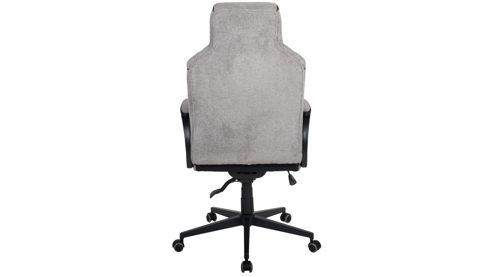 Bürostuhl Duo collection aus Stoff in Grau Chefsessel Sandro grauer Bezug & schwarzes Drehkreuz